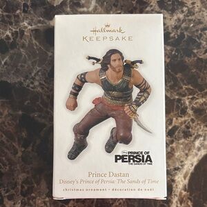 Hallmark Keepsake Prince Dastan Ornament with Brown and Red Accents